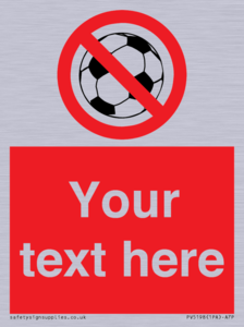 Custom No Ball Games Sign